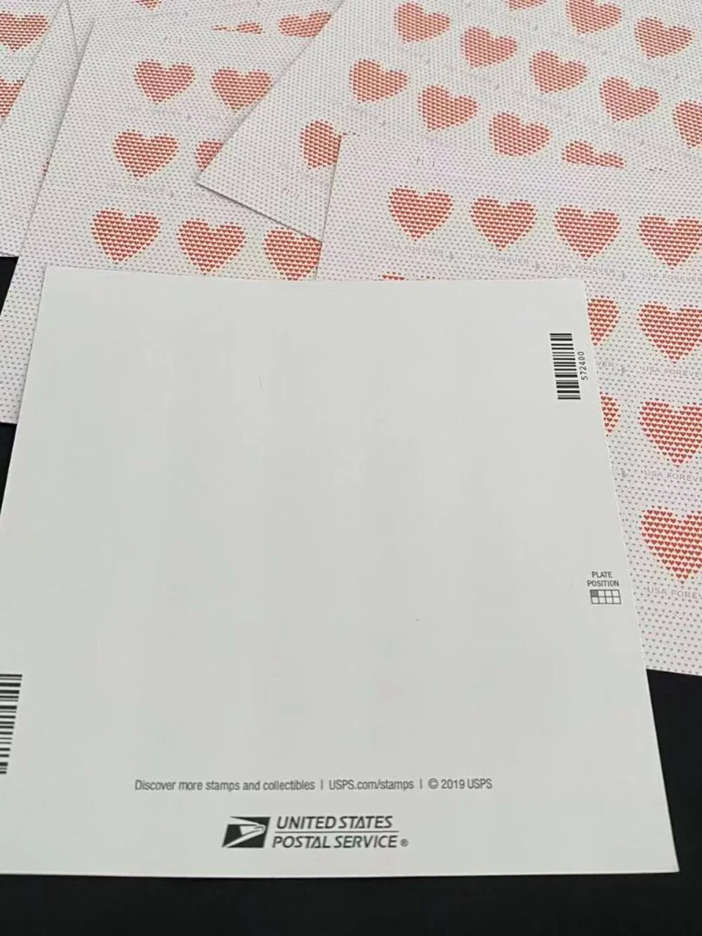 200 Made of HeartsForever Postage StampsUSPS Valentines Wedding Invitations